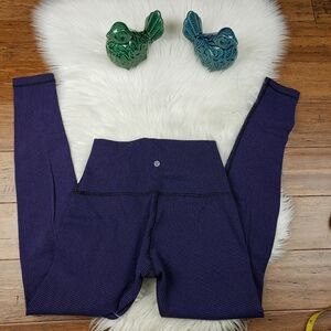 lululemon athletica Purple Textured High-Waist Leggings